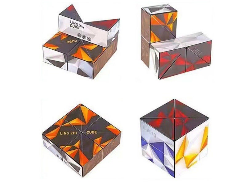 4Pcs Infinity Cube Fidget Toy Puzzle Cube for Anxiety Stress Relief Style1tyle2 Carousel 2