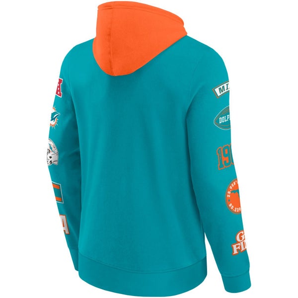 Miami Dolphins NFL Sleeve Prints Hoody Carousel 2