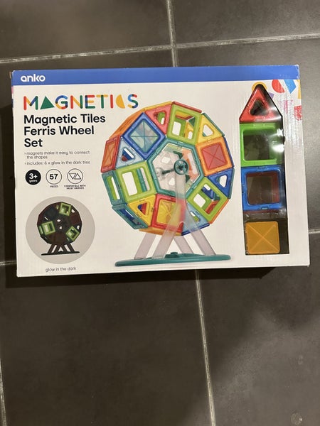 Magnetic Tile Ferris Wheel 57 Piece Set Carousel 1