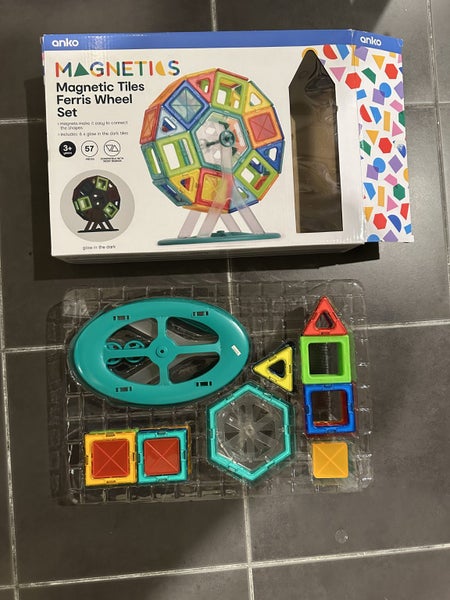 Magnetic Tile Ferris Wheel 57 Piece Set Carousel 2