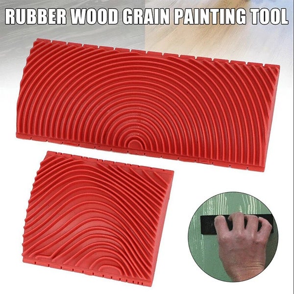 2PCS Imitation Wood Graining Painting Tool – DIY Wall Texture Art Brush Carousel 8