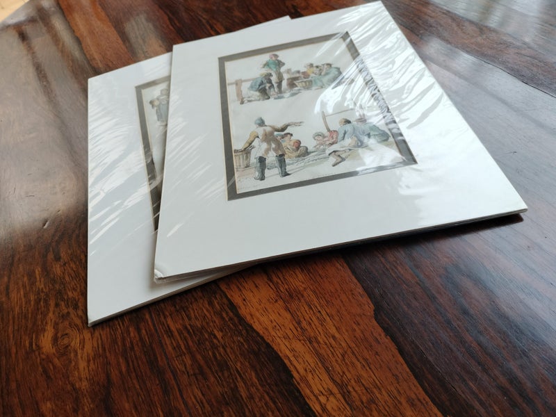 Two Sets of Engraved "Pyne's Rustic Figures" Carousel 10
