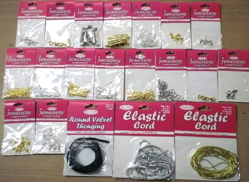 JEWELLERY COMPONENTS - CHOOSE ONE PACK FROM SEVERAL Carousel 1
