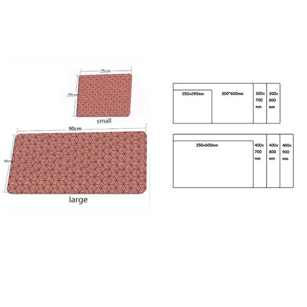 Mouse Pad Maroon Minimalist Desk Gaming Laptop Desk Mats HOD Health & Home Carousel 2