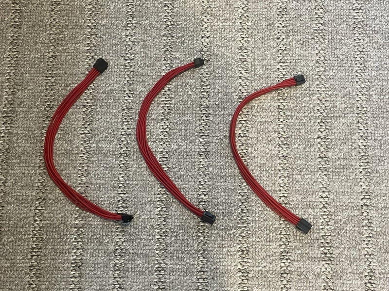 3x GGPC red 8 pin cable extension’s Carousel 3