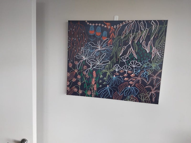 Midnight Gardens- acrylic by kiwi artist Carousel 1