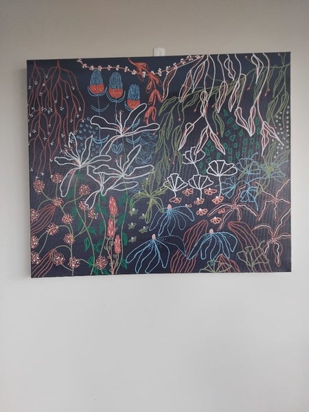 Midnight Gardens- acrylic by kiwi artist Carousel 2