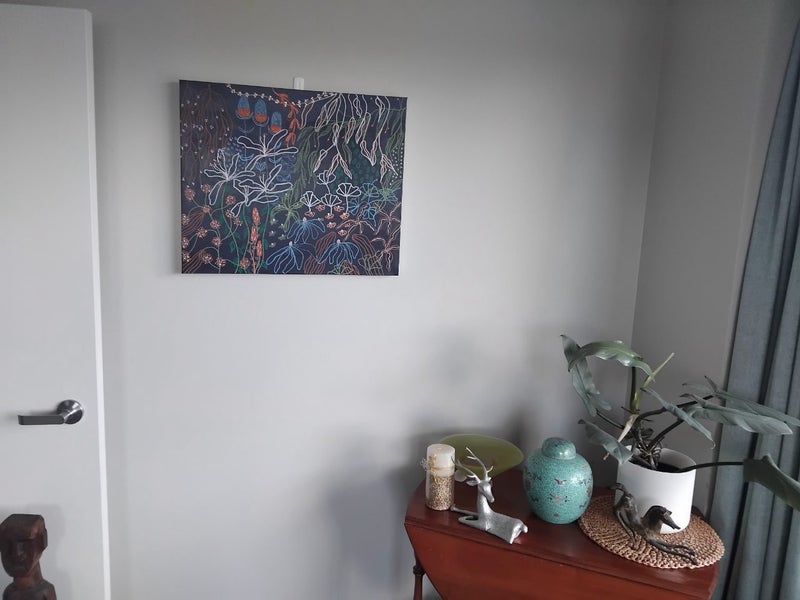 Midnight Gardens- acrylic by kiwi artist Carousel 6
