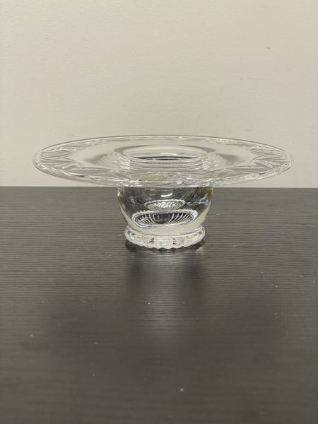 Vintage Stuart Crystal Candle Holder with Cut Glass Design Carousel 1