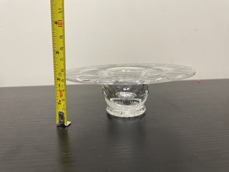 Vintage Stuart Crystal Candle Holder with Cut Glass Design Carousel 9