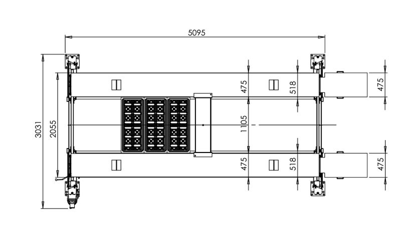 Extra Large 4 Post Parking Lift Hoist - 4000kg Carousel 2