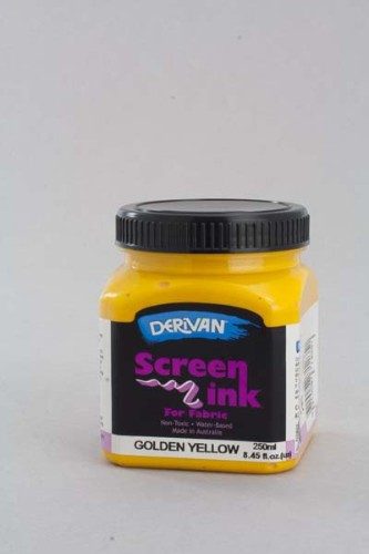 Ink - Derivan Screen Ink 250ml Golden Yellow Carousel 2