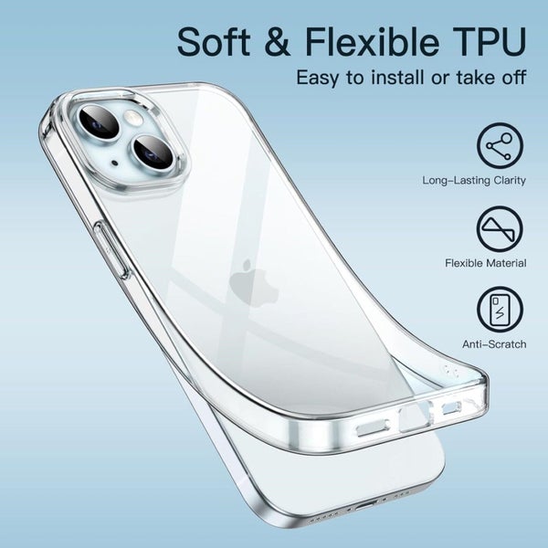 For Apple iPhone 16 PRO MAX Clear Bumper Back Phone Case Cover Soft Slim Tran... Carousel 4