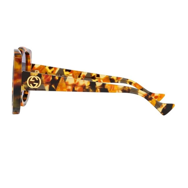 Gucci GG1257S 004 Women's Sunglasses - Havana Frame, Blue Lenses Carousel 3