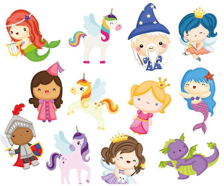 Buddy & Barney: Colour Changing Bath Stickers - Magical Creatures Carousel 2