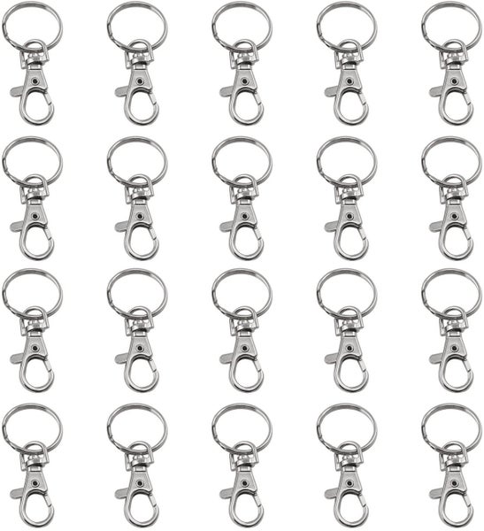 Key Ring, Lobster Clasp Key Ring 20pcs Carousel 8