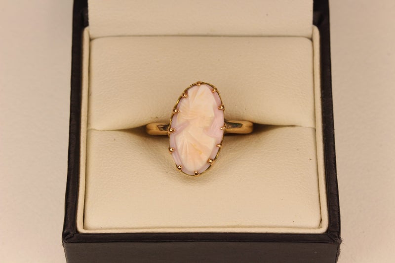 9ct Pink Cameo ring Carousel 1