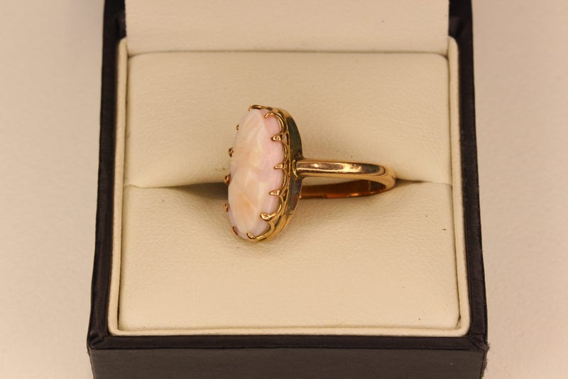 9ct Pink Cameo ring Carousel 2