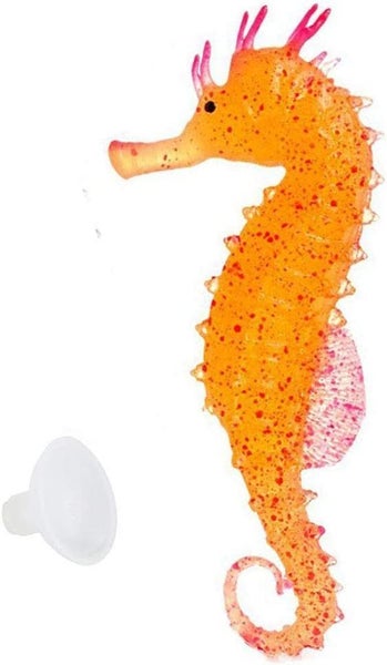 NEW Artificial Seahorse Aquarium Decoration Glowing Floating Ornament Carousel 2