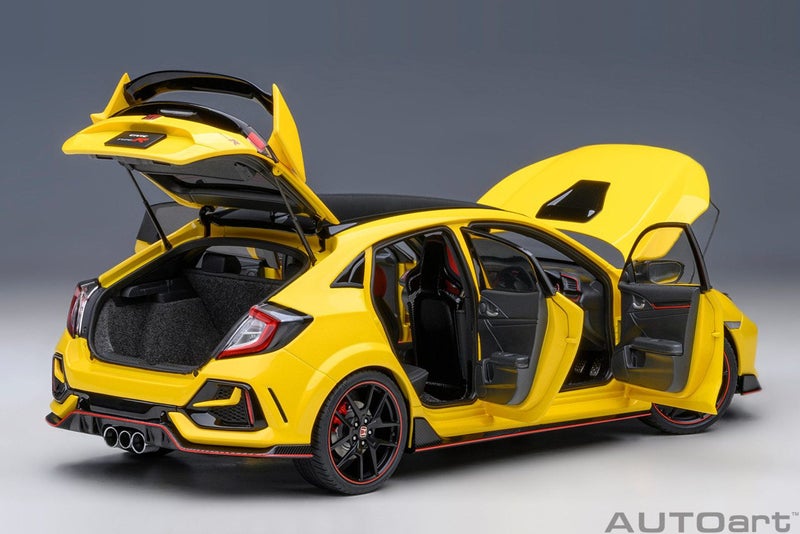 Autoart 73225 Honda Civic Type R (FK8) Limited Edition (Sunlight Yellow) Carousel 15
