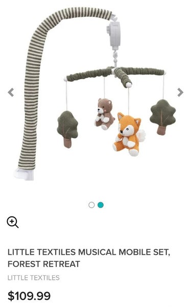 Little Textiles Forest Retreat Musical Mobile Carousel 2