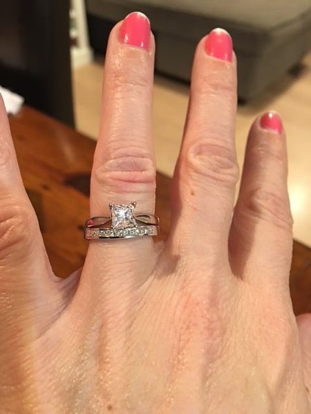 Princess Cut 1.00 Carat Diamond Solitaire Set in Platinum Carousel 6