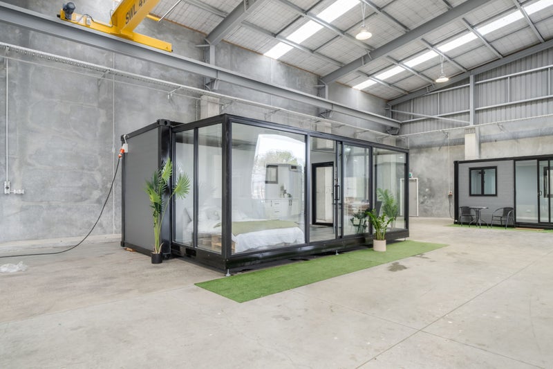 23m2 Floor to Ceiling Glass Studio Cabin Carousel 1