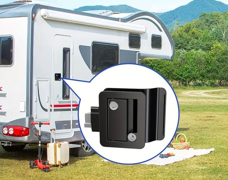 RV Entry Door Lock Latch Deadbolt Camper Trailer Carousel 2