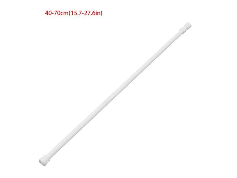 1pc 1.3cm Diameter Adjustable Extendable Bathroom Hanging Shower Curtain Rods Carousel 1