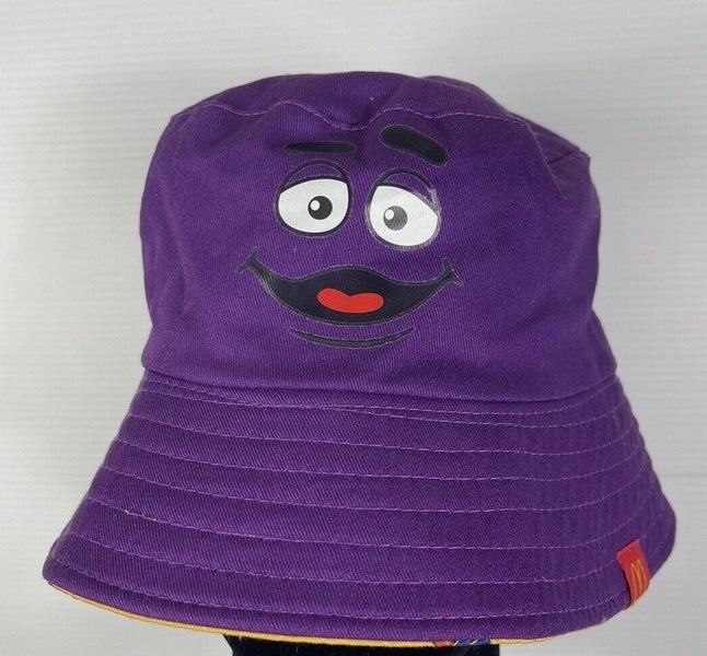 Limited Edition Mcdonalds Grimace Reversable Bucket Hat Carousel 1
