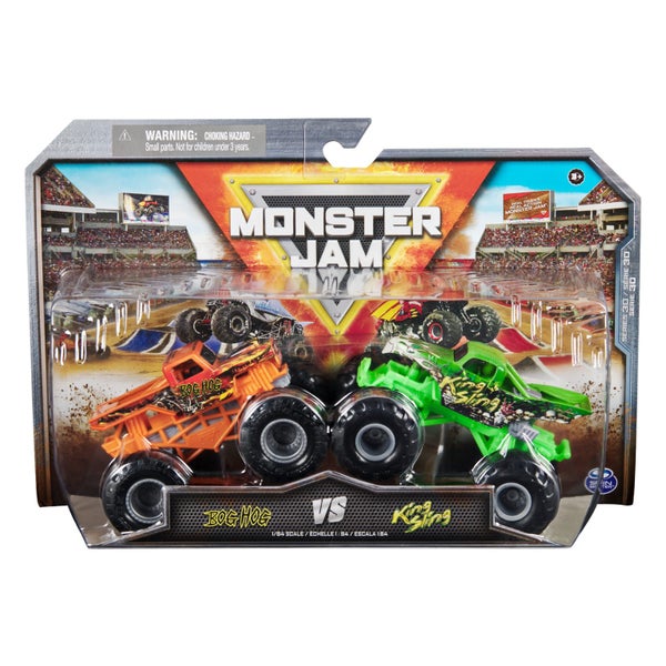 Monster Jam 1:64 Scale Duo Series 30: Bog Hog vs King Sling 2 Pack Carousel 1