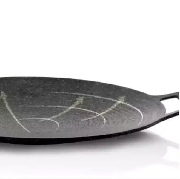 Seasoned Cast Iron Grill Pan -Perfect for Barbecue & Outdoor Cooking 38CM Sna... Carousel 6