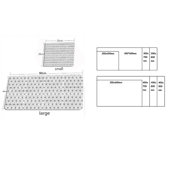 Mouse Pad White 1000X500x3mm Minimalist Desk Gaming Laptop Accessories Desk Mat Carousel 2