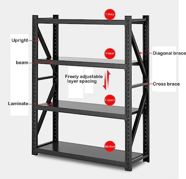 Shelf Rack 2M 200KG Per Layer Snap Deal Carousel 1