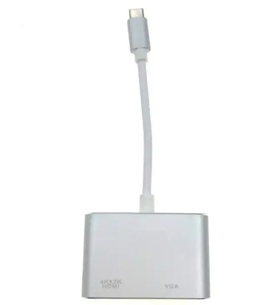 Type C Hub Adapter to HDMI VGA Video Converter 2 in 1 USB Docking Station Sna... Carousel 2