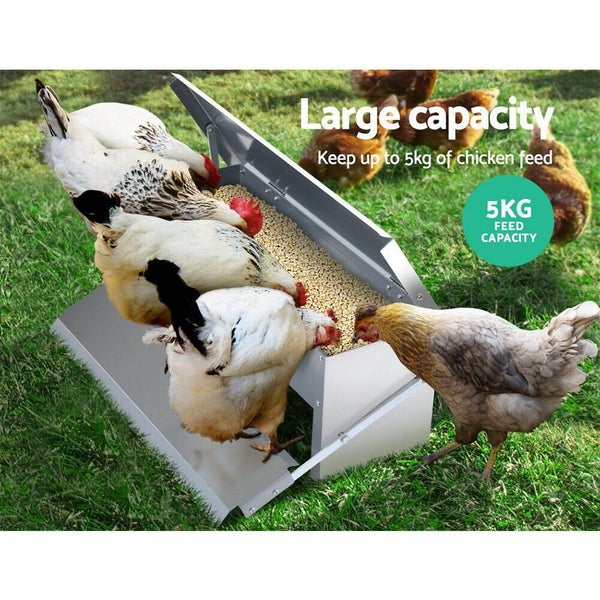 Chicken Feeder Waterproof Automatic Carousel 2