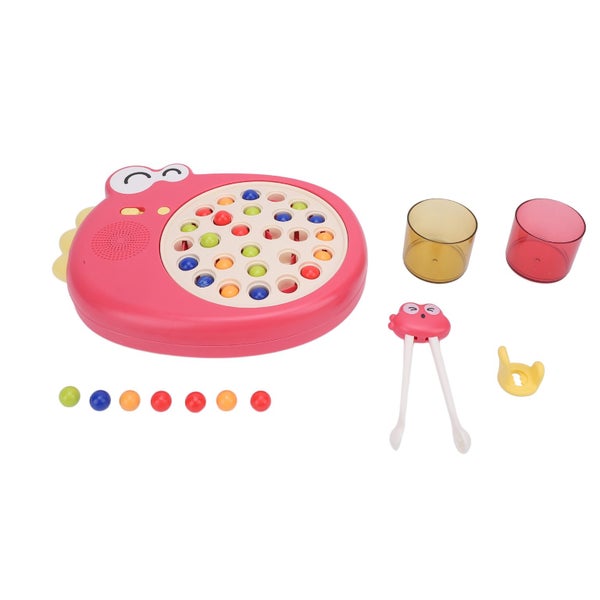 board beads game color sorting toy Children Chopstick Learning Toy Dinosaur Carousel 8