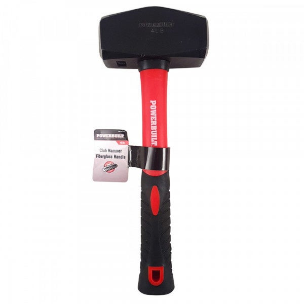 Powerbuilt 4Lb Club Hammer - Fiberglass Handle Carousel 1