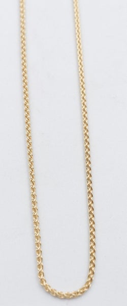 9ct Gold Round Diamond Cut Wheat Link Chain 030ked004/4 Carousel 1