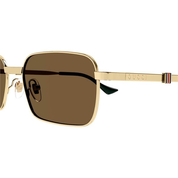 Gucci GG1495S 002 Men's Sunglasses - Gold Frame, Brown Lenses Carousel 2