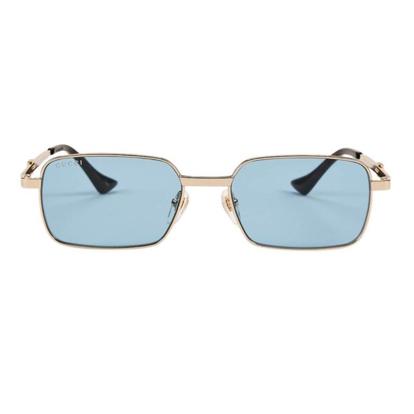 Gucci GG1495S 003 Men's Sunglasses - Gold Frame, Blue Lenses Carousel 2