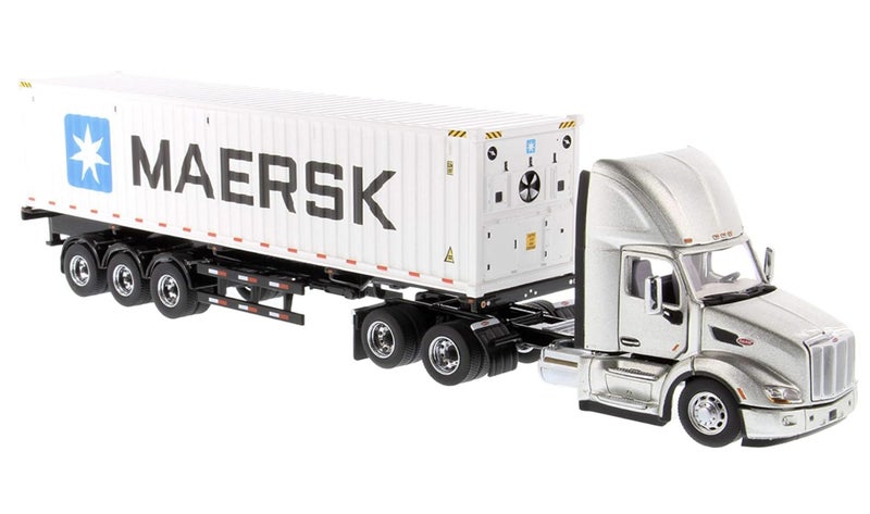 Peterbilt 579 UltraLoft Day Cab SBFA with 40' Refer Shipping Container 1:50scale Carousel 2