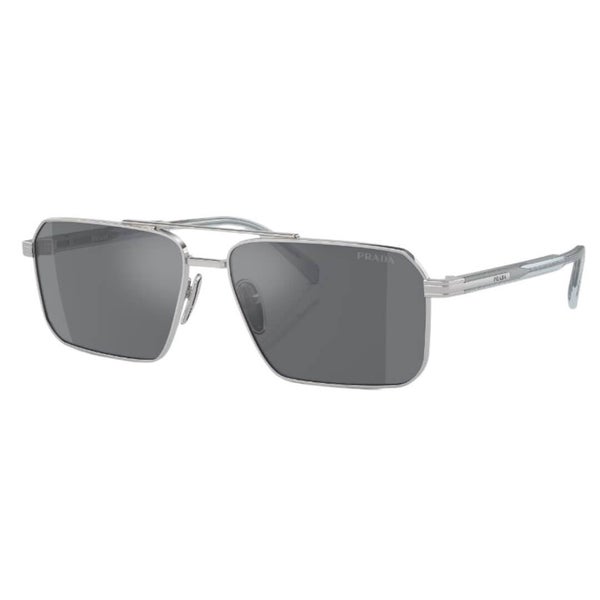 Prada PR A57S 1BC175 - Silver Frame Dark Grey Lenses Carousel 1