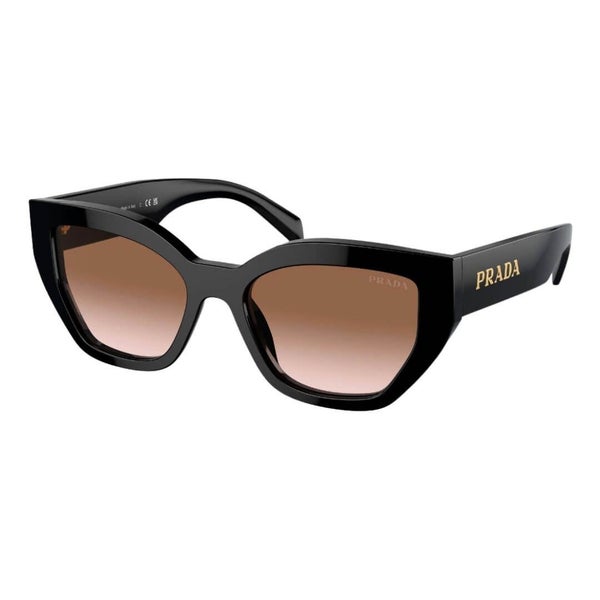 Prada PR A09S 1AB0A6 - Black Frame Brown Gradient Carousel 1