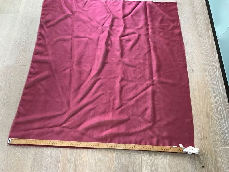 Burgundy Organza fabric offcut Carousel 2
