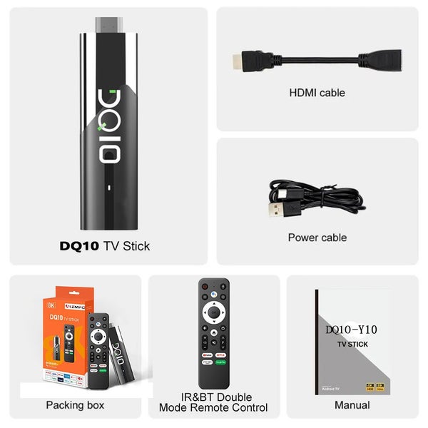 LEMFO DQ10 ATV Mini Stick Android13 Support 8K Video 4K Wifi6 Allwinner H618 ... Carousel 7