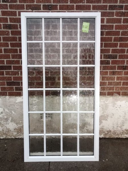 24 PANE - COLONIAL STYLE Aluminium Window White 900 W x 1800 H [#1592 MA] Carousel 1