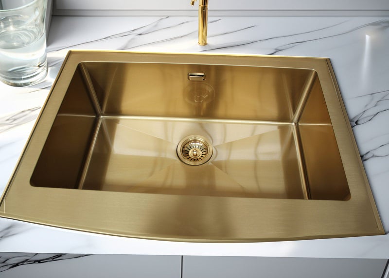STAINLESS STEEL SINK SINGLE GOLD Carousel 1