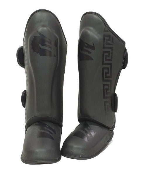 MORGAN B2 Bomber Leather Shin & Instep Guards Size M Carousel 1