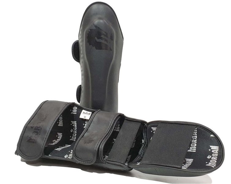 MORGAN B2 Bomber Leather Shin & Instep Guards Size M Carousel 2